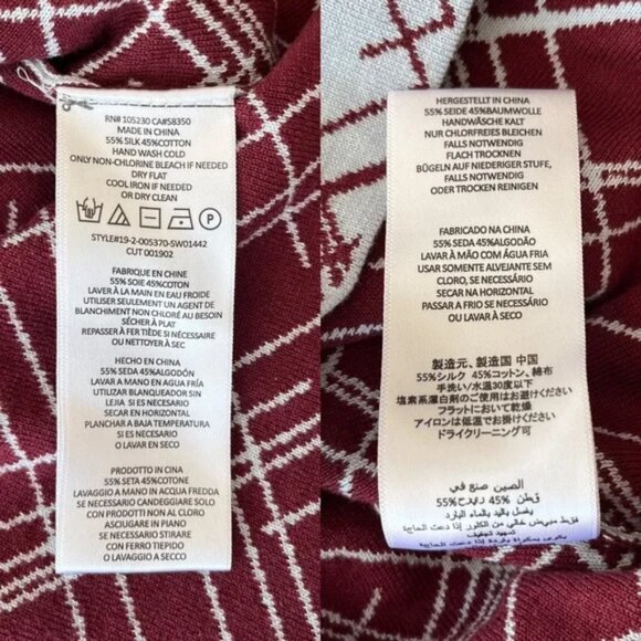 EQUIPMENT Crewneck Silk Blend Long Sleeve Pullover Sweater Size XXS - Picture 8 of 8